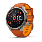 Garmin Fenix 9 Pro İnreach 47MM Titanyum Turuncu Silikon Kayışlı
