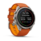 Garmin Fenix 9 Pro İnreach 47MM Titanyum Turuncu Silikon Kayışlı