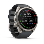 Garmin Fenix 9 Pro 51MM Karbon Gri DLC Titanyum Siyah Silikon Kayışlı