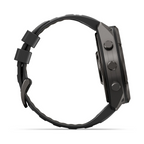 Garmin Fenix 9 Pro İnreach 51MM Karbon Gri DLC Titanyum Siyah Silikon Kayışlı