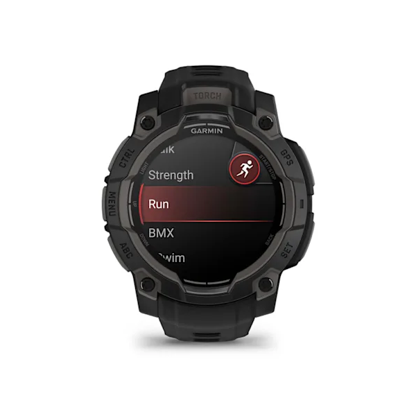 Garmin Instinct 3 – 45 mm AMOLED Siyah Silikon Kayışlı