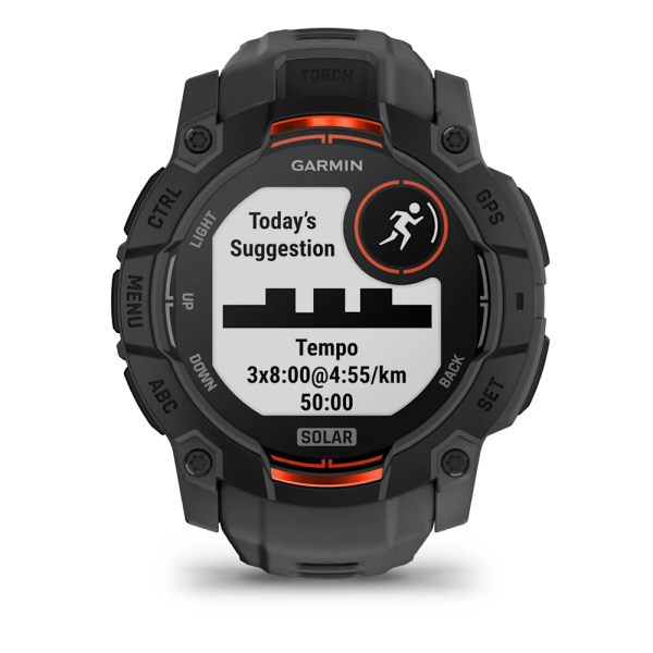 Garmin Instinct 3 – 50 mm, Solar Kömür Siyahı