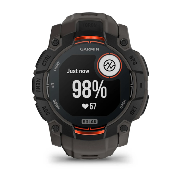 Garmin Instinct 3 – 50 mm, Solar Kömür Siyahı