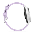 Garmin Lily 2 Active Gümüş Mor Yasemin Silikon Kayışlı