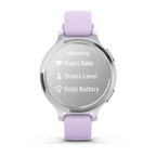 Garmin Lily 2 Active Gümüş Mor Yasemin Silikon Kayışlı