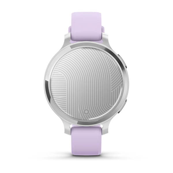 Garmin Lily 2 Active Gümüş Mor Yasemin Silikon Kayışlı