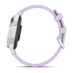 Garmin Lily 2 Active Gümüş Mor Yasemin Silikon Kayışlı