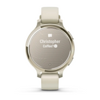 Garmin Lily 2 Active Lunar Gold Kemik Silikon Kayışlı