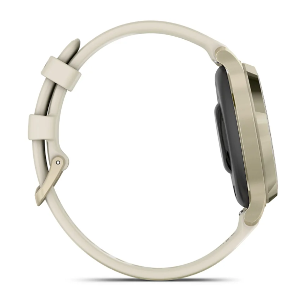 Garmin Lily 2 Active Lunar Gold Kemik Silikon Kayışlı