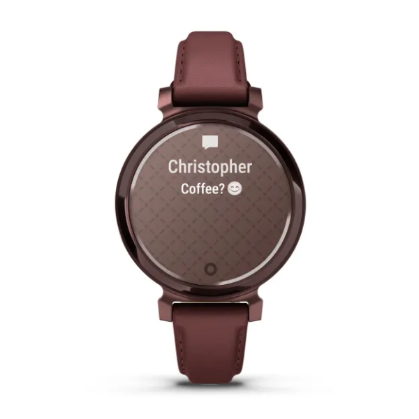 Garmin Lily 2 Koyu Bronz Deri Kayışlı