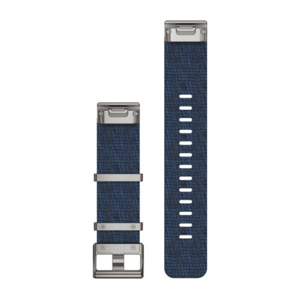 Garmin Quickfit 22 mm MARQ Yedek Kayış Siyah - Jacquard Desenli Indigo