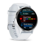 Garmin Venu 3 Gümüş Beyaz Kayışlı Akıllı Saat