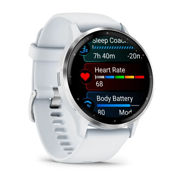 Garmin Venu 3 Gümüş Beyaz Kayışlı Akıllı Saat