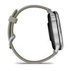Garmin Venu 4 - 45 mm Gümüş Gri Silikon Kayışlı