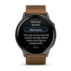 Garmin Venu 4 - 45 mm Kahverengi Deri Kayışlı