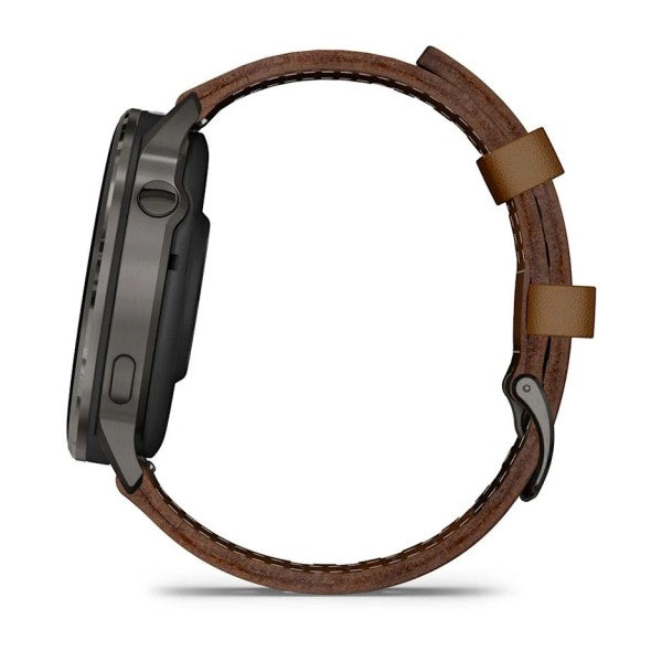 Garmin Venu 4 - 45 mm Kahverengi Deri Kayışlı