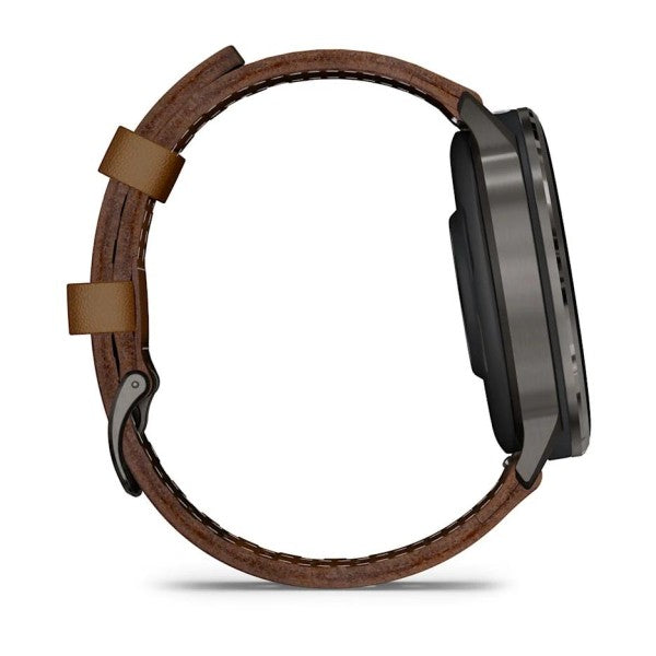 Garmin Venu 4 - 45 mm Kahverengi Deri Kayışlı