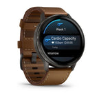 Garmin Venu 4 - 45 mm Kahverengi Deri Kayışlı