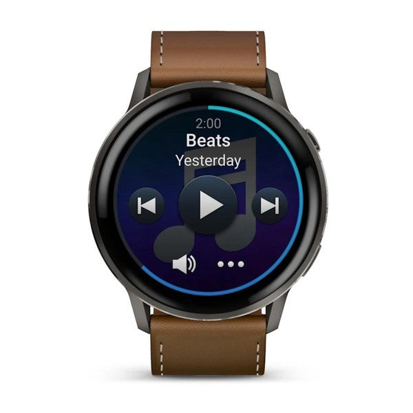 Garmin Venu 4 - 45 mm Kahverengi Deri Kayışlı