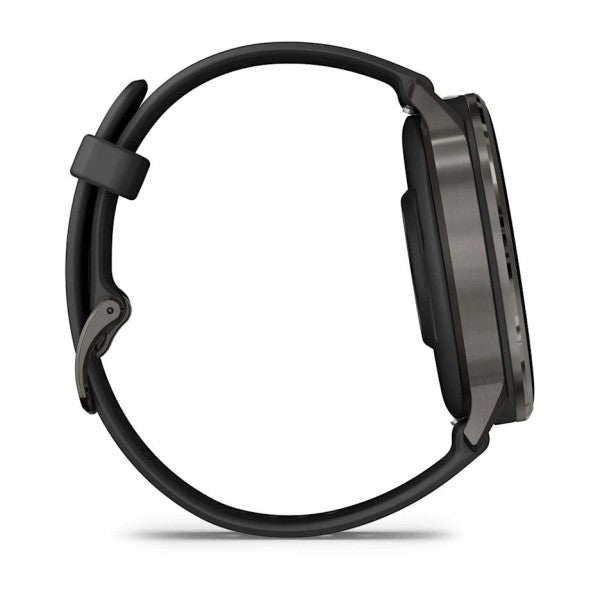 Garmin Venu 4 - 45 mm Siyah Silikon Kayışlı