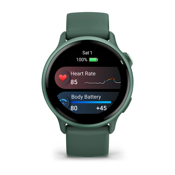 Garmin Vivoactive 6 Metalik Jasper Yeşili