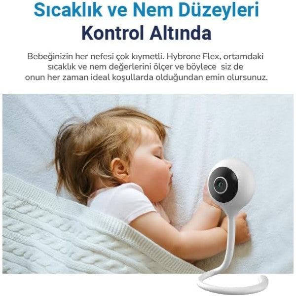 Hybrone Flex HY-CW3012-F Bebek Gece Görüşlü Wi-Fi Güvenlik Kamerası