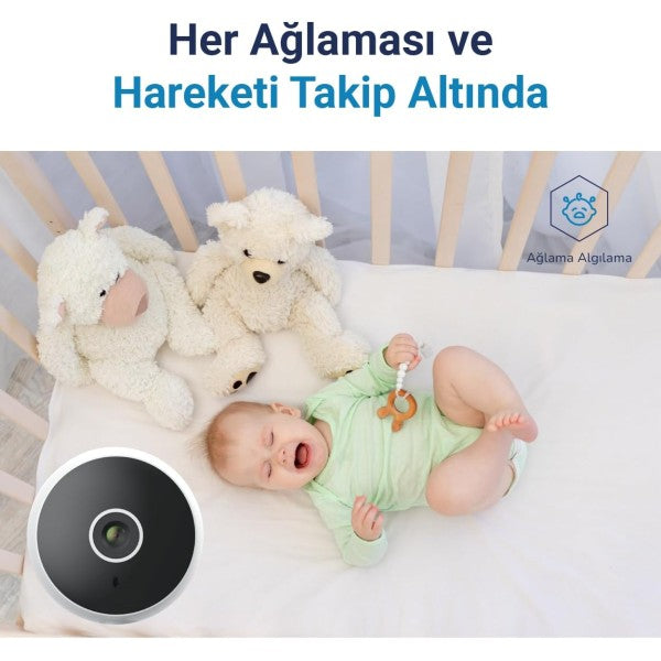 Hybrone Flex HY-CW3012-F Bebek Gece Görüşlü Wi-Fi Güvenlik Kamerası