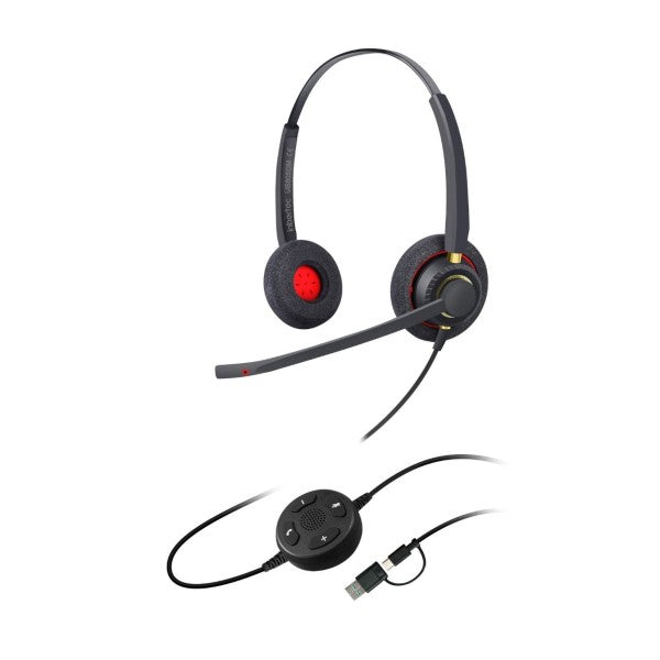 Inbertec UB805DM Professional Duo Yapay Zeka Gürültü Engelleyici USB Kulaklık