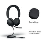 Jabra Evolve2 40 Duo USB-A Kulak Üstü Kulaklık