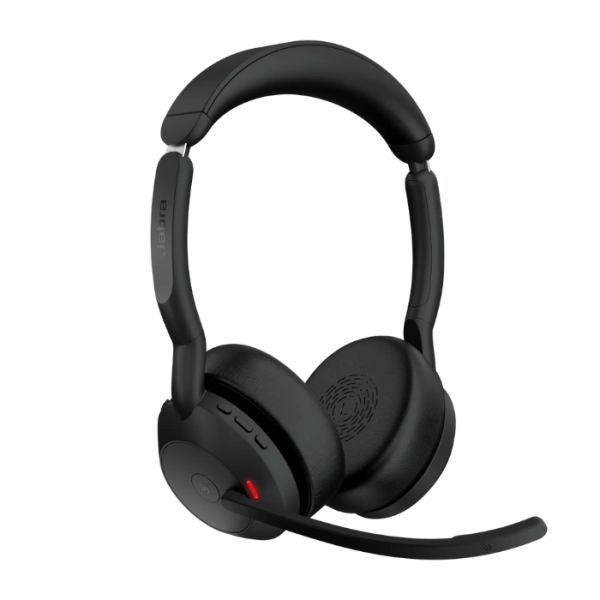 Jabra Evolve2 55 Duo Link380a Ms Şarz Standlı Kablosuz Kulak Üstü Kulaklık