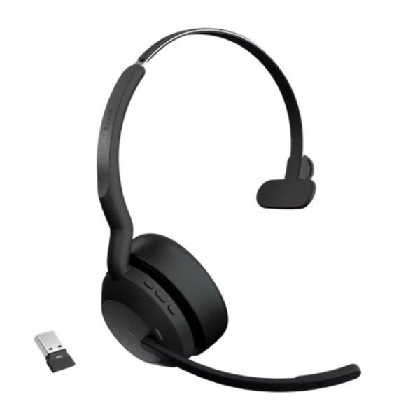 Jabra Evolve2 55 Mono Link380a Ms Şarz Standlı Kablosuz Kulak Üstü Kulaklık
