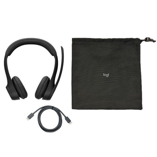 Logitech Zone 305 Kablosuz Kurumsal Kulaklık - Midnight Black (2.4GHz / Bluetooth) UC Bundle - 935-BUNDLE