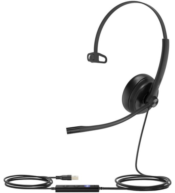 Yealink UH34 Duo Teams Uyumlu Ta&ccedil;lı USB Siyah Kulak &Uuml;st&uuml; Kulaklık