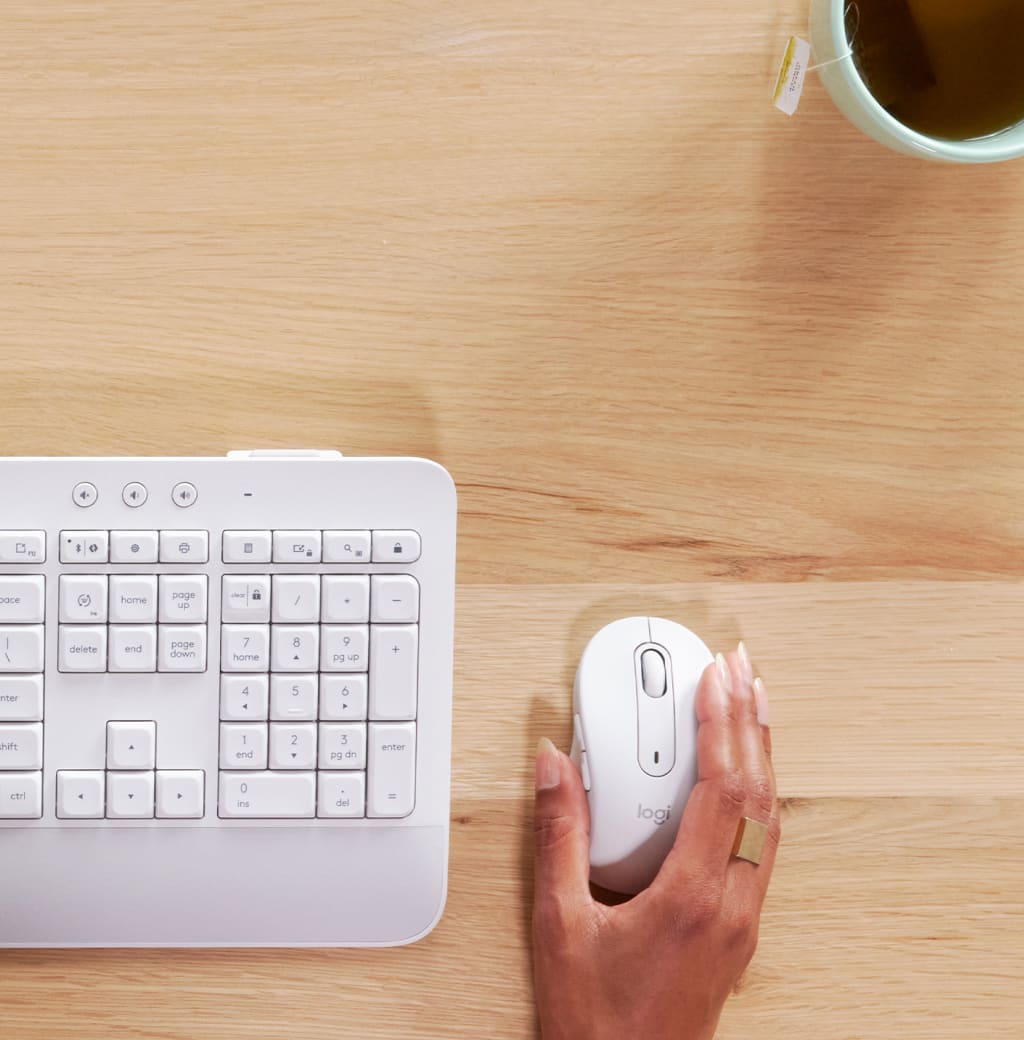 Logitech Signature MK650 Kurumsal Klavye ve Mouse Seti- Beyaz