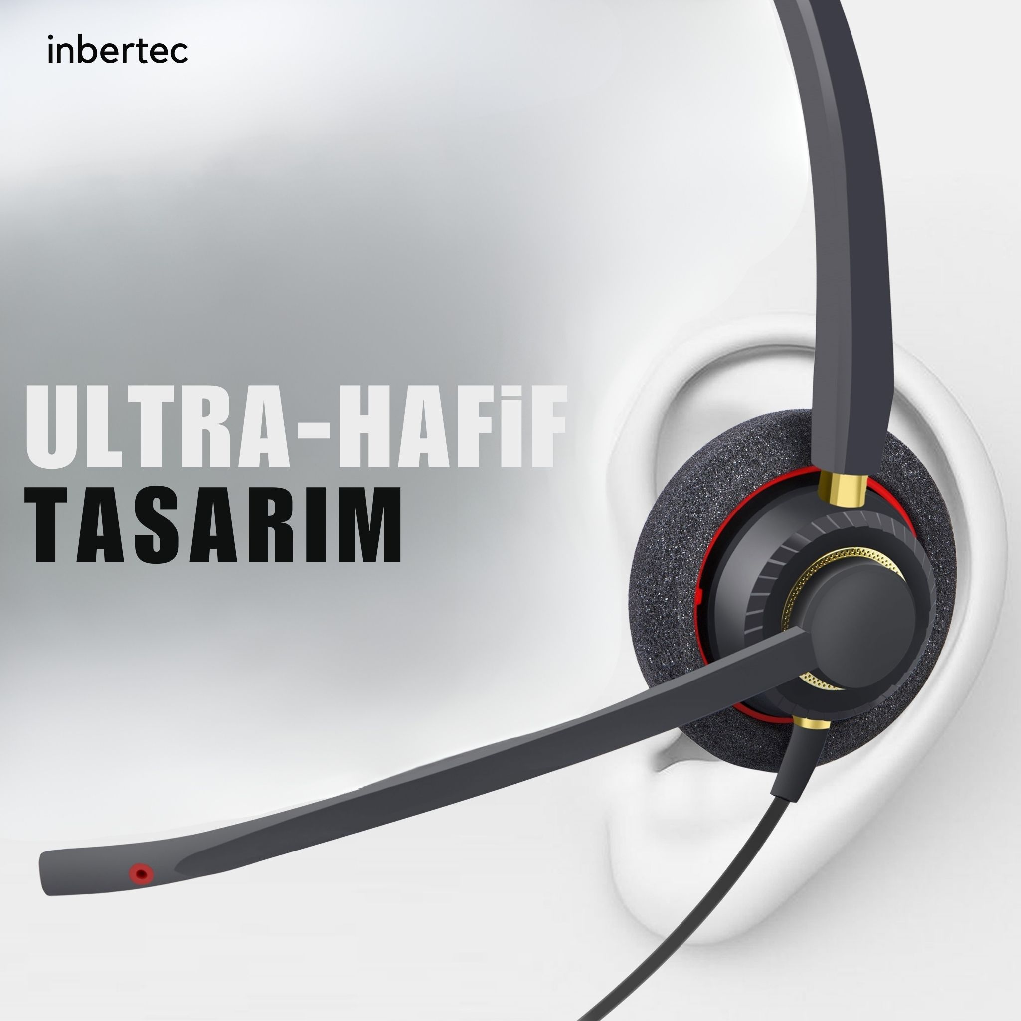 Inbertec UB805DM Duo &Ccedil;ağrı Merkezi Kulaklığı
